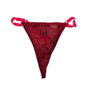 We Are HAH Free People Leo Zodiac Thongs 3 Pack Fire Haht Adjustable OS Red New